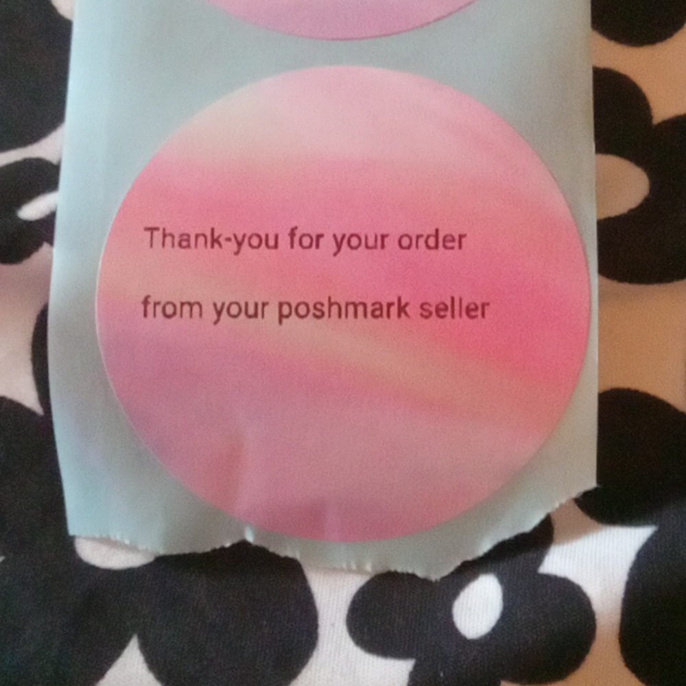 Pack of 10 hand crafted Thank you for your order sticker